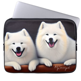 MySamoyed Personlig Gift Idea Cute Samoyed Laptop Fodral