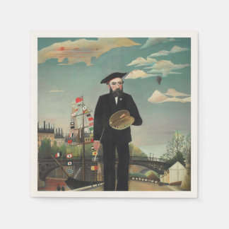 Myself: Portrait – Landscape, Henri Rousseau 1890 Pappersservett