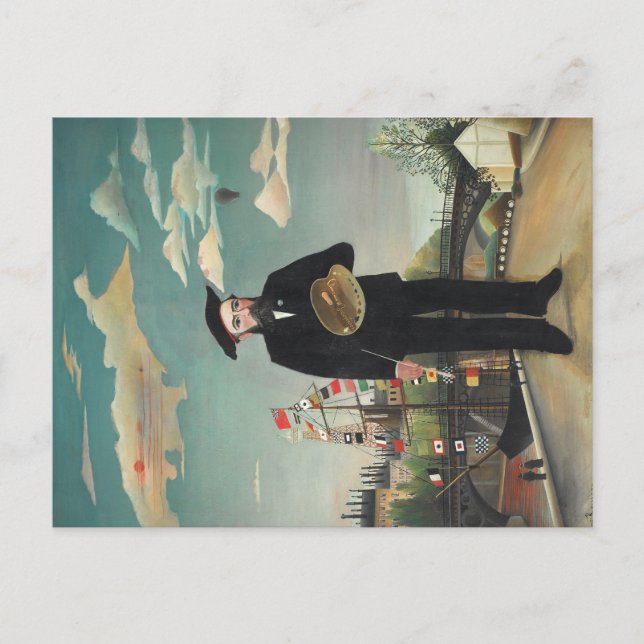 Myself: Portrait – Landscape, Henri Rousseau 1890 Vykort (Framsida)