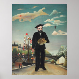 Myself Porträtt Ligcape 1890, Henri Rousseau Poster
