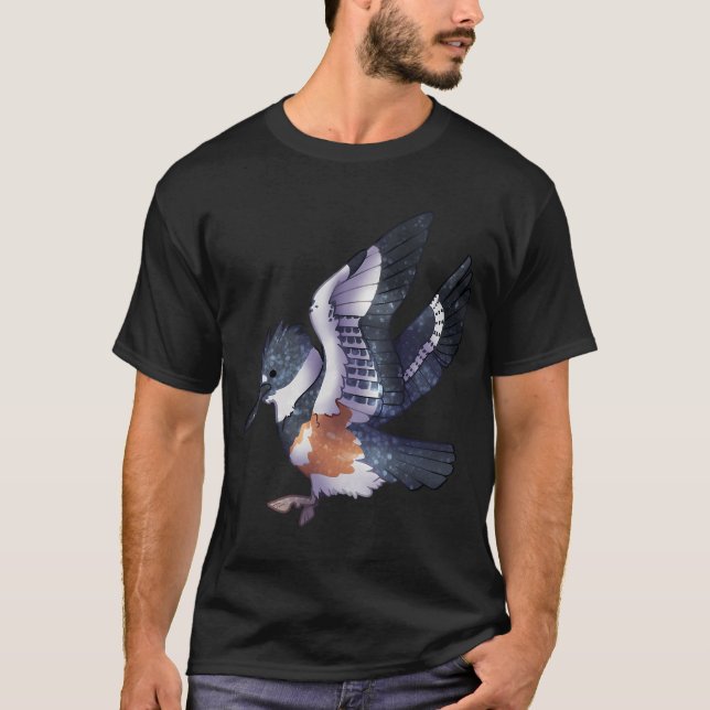 mysig bältrad kungsfiskare t shirt (Framsida)