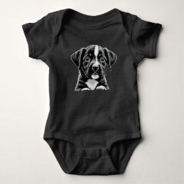 mysig Bebis Body med Valp T Shirt