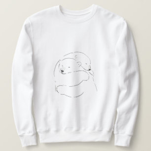 mysig, bekväm och stickad tröja lång ärmad tröja