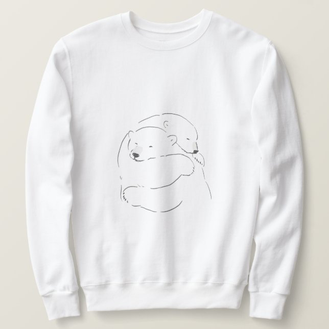 mysig, bekväm och stickad tröja lång ärmad tröja (Design framsida)