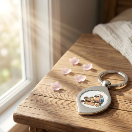mysig bofamilj – mamma fågel metallnyckelring swirl silverfärgad nyckelring