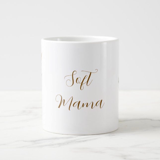  mysig Boho Botanisk Bomull Blomma Personlig Soffa Jumbo Mugg (Framsidan)