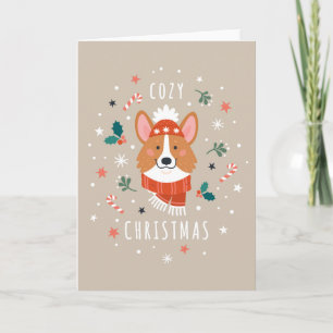 mysig Corgi - Julvärme Helgkort