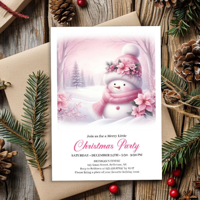  mysig Cozy Snowy Forest Kids Julinbjudan Inbjudningar (Cozy Snowy Forest Kids Download Christmas Invitation

)