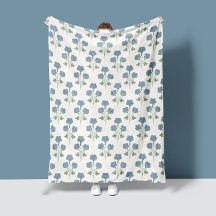 mysig dammiga jeansblå och persiko blommande