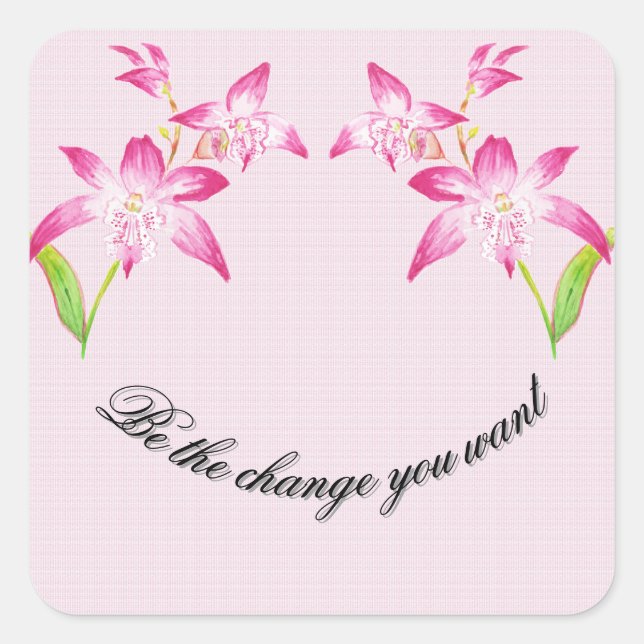 mysig dekal fyrkantigt klistermärke (Framsida)