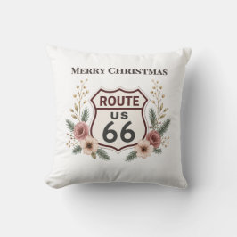 mysig dekoration för Route 66 jul Kudde