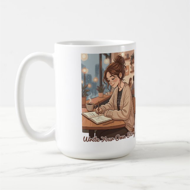 mysig estetik Skriv Din Egen Berättelse Journal Il Kaffemugg (Vänster)