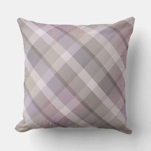  mysig färgrik tartan karott, lila Kastkudde Kudde (Framsida)