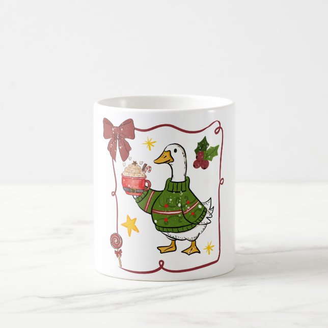  mysig gås juldesign kaffemugg (Center)