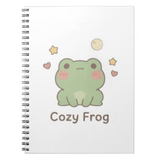 mysig groddefter | Sött Kawaii-journal Anteckningsbok