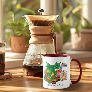 mysig grön kocksläng bakverk dragon köksbakeri mugg