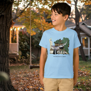 mysig Grön Whimsisk Sovande Drak Bokälskare T Shirt