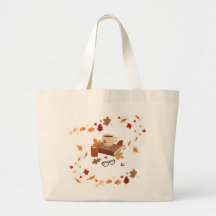 mysig Hemtrevlig höstbokälskaraestetik Canvas-tas