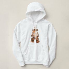 mysig höst kaffeflicka akvarell t shirt