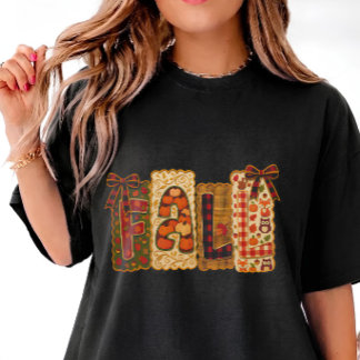 mysig höst-tema t shirt