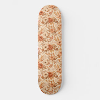 mysig höstblommig mönster mini skateboard bräda 18,5 cm
