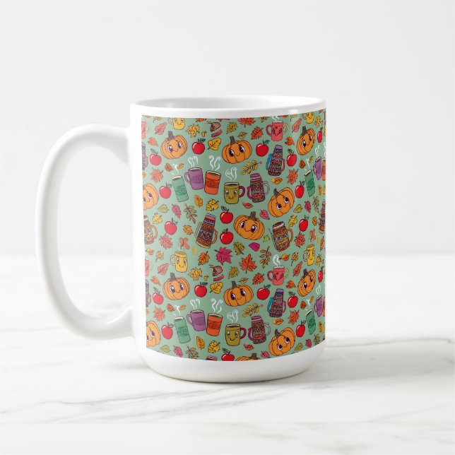  mysig höstestetik kaffemugg (Vänster)