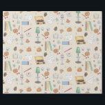 mysig hösthelg presentpapper<br><div class="desc">Värm dig med denna mysiga höstliga handritade estetik! Det här mönstret innehåller varma,  hemmakropp-aktiviteter för en hösthelg.</div>