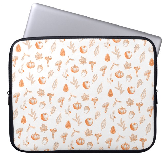  mysig höstmönster laptop fodral (Framsidan)