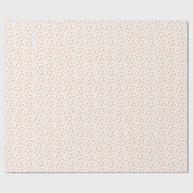  mysig höstmönster presentpapper (Platt)