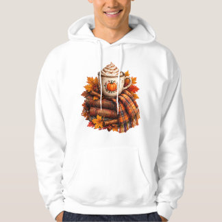 mysig höstpumpkinlatte bokdesign hoodie