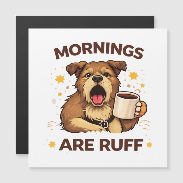 mysig hundillustration (Fram/baksida)