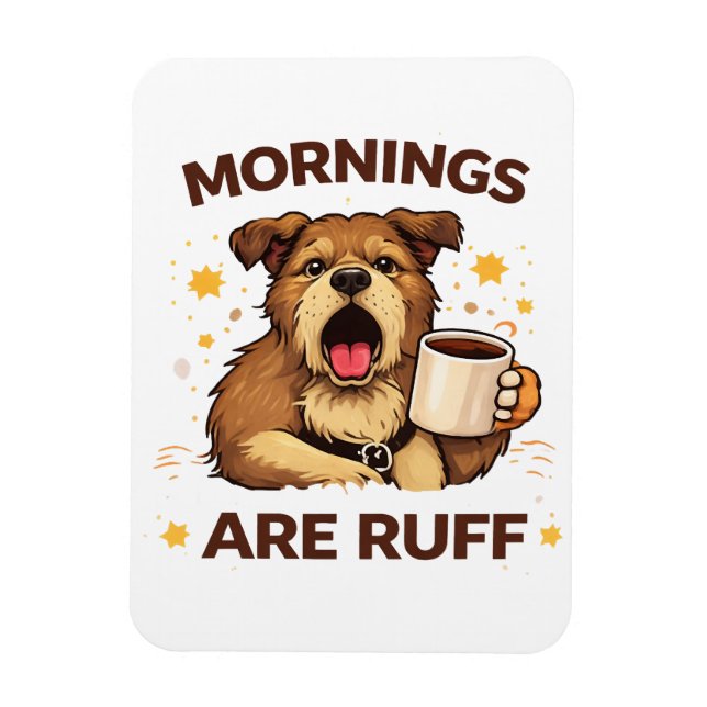 mysig hundillustration magnet (Vertikal)