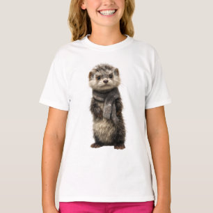 mysig illalös ferret för barn t shirt