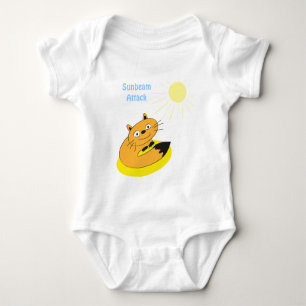 Mysig Introvert Katt Solstråle Humor Illustration T-shirt