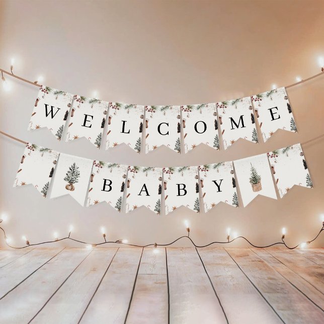  mysig jul baby shower vimpel banner (Skapare uppladdad)