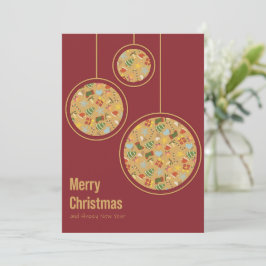 mysig jul & gott nytt år-kort julkort