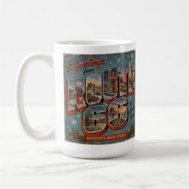 mysig Jul Kakao Route 66 Stor Bokstav Kaffemugg