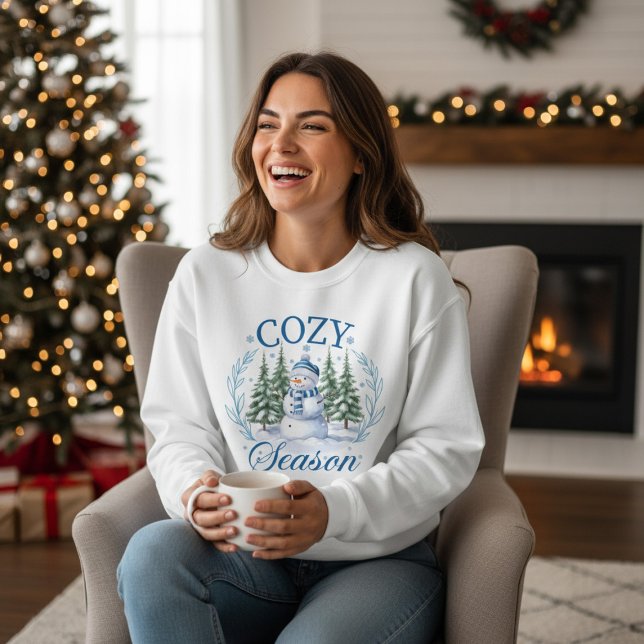  mysig jul mysnygg snöman vinter julgranar t shirt (Skapare uppladdad)