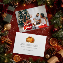 mysig jul orange katt presentlåda retro