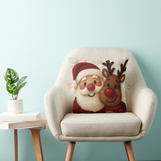 mysig jul tomte & ren kastkudde kudde