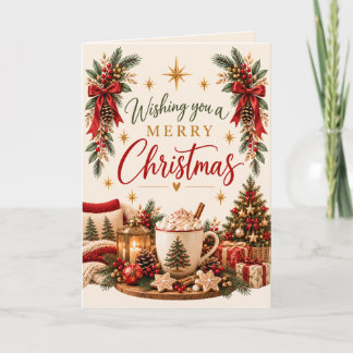 mysig jul varm choklad God Jul Helgkort