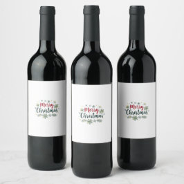 mysig jul vintrig underland design vinflaska etikett