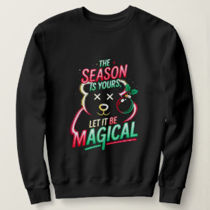Mysig julbjörn Kvinnors rundhalsad julpresent T Shirt