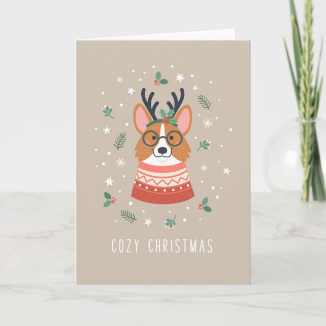  mysig julcorgi helgkort (Framsida)