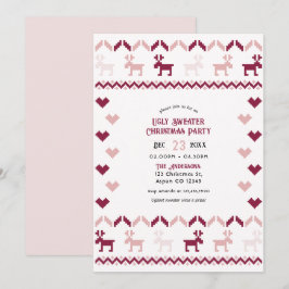 mysig julestrids julparty med mysig tranbärsful u inbjudningar