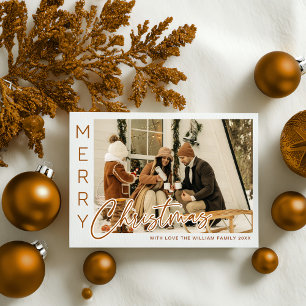 mysig julfamilj 4-foto julkort