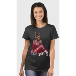 mysig julig flicka – MaMuse långärmad t-shirt