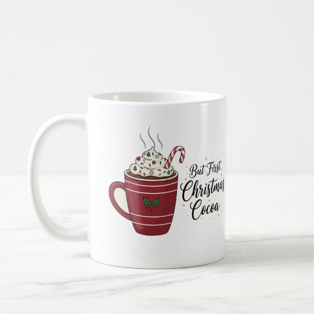  mysig julkakao varm choklad juldesign kaffemugg (Vänster)