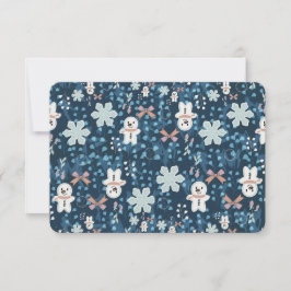 mysig julkudde med fantasifull design tack kort