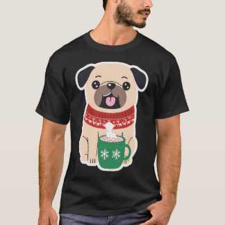 Mysig julmops med het choklad t shirt